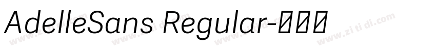 AdelleSans Regular字体转换